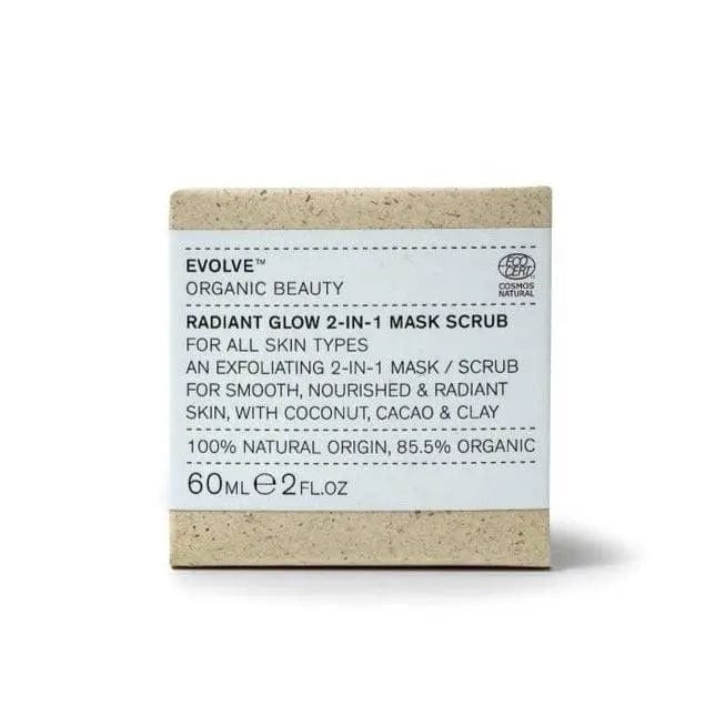Evolve Radiant Glow 2-in-1 Mask Scrub 60ml