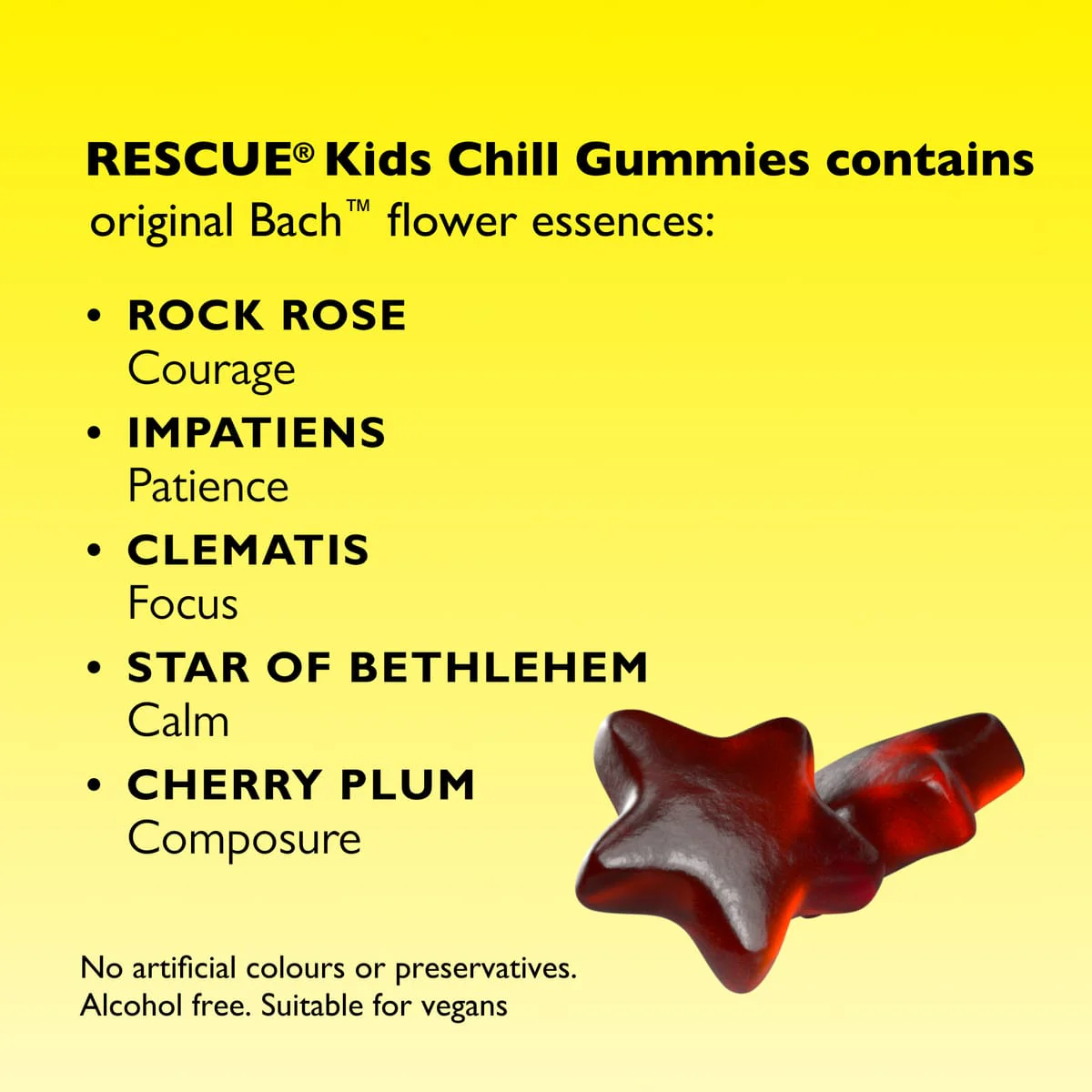 RESCUE® Kids Chill Strawberry Gummies - Image 4