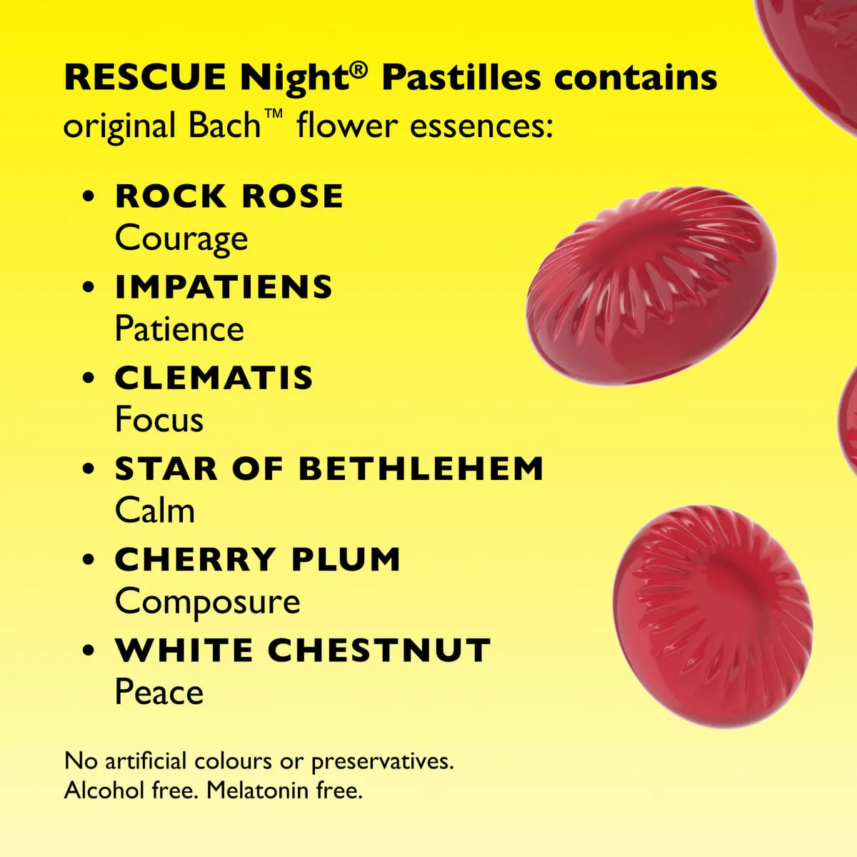 RESCUE® Night Pastilles Blackcurrant Flavour - Image 4