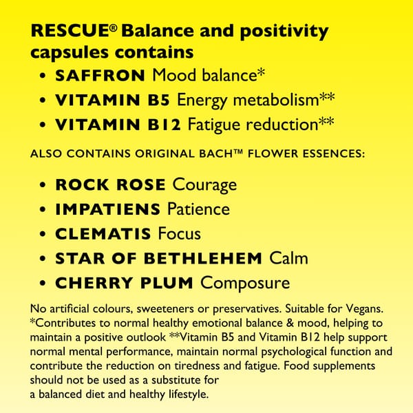 RESCUE® Balance and Positivity Capsules - Image 4