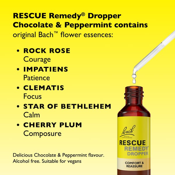 RESCUE Remedy® Dropper Chocolate & Peppermint Flavour - Image 4