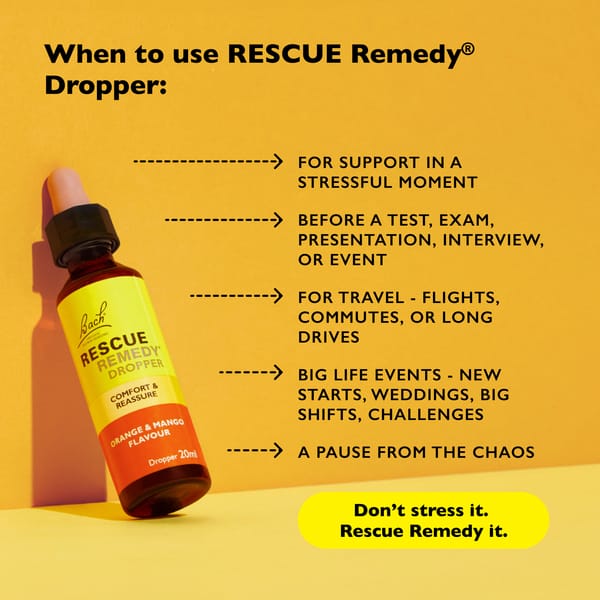 RESCUE Remedy® Dropper Orange & Mango Flavour - Image 2