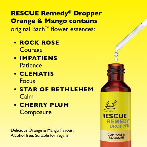 RESCUE Remedy® Dropper Orange & Mango Flavour - Image 4